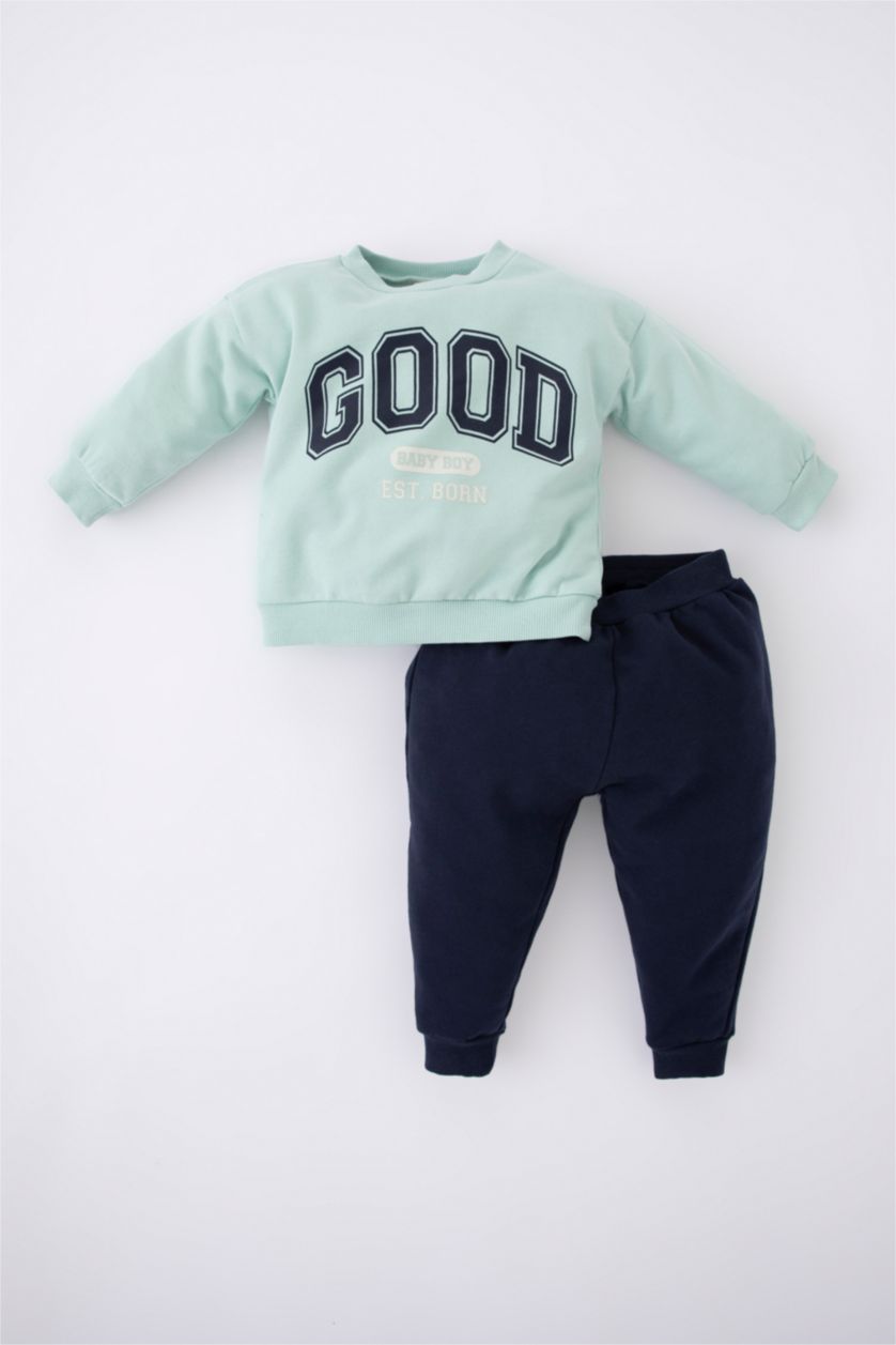 BABY BOY Mint Baby Boy Printed Long Sleeve 2-Pack Set
