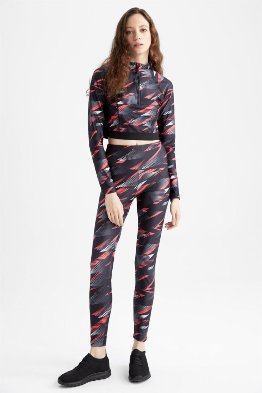 نساء أسود ستريج رياضي من قماش سكوبا