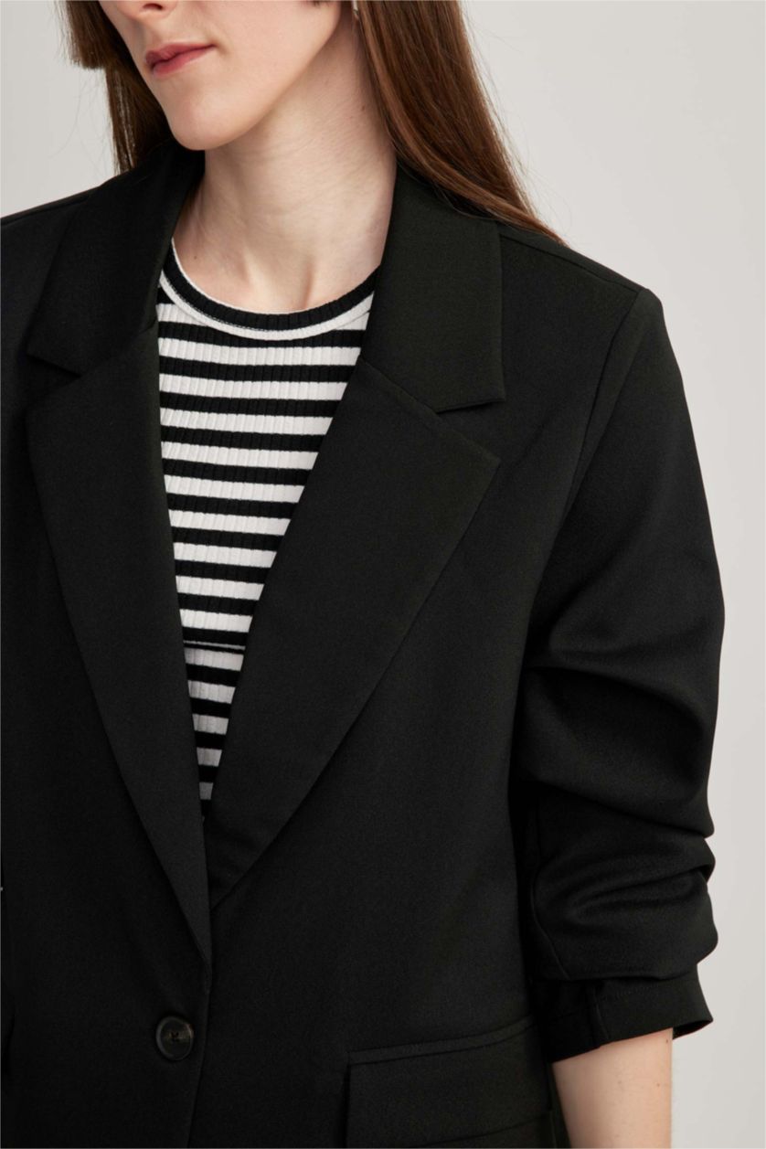 WOMAN Black Loose Fit Blazer