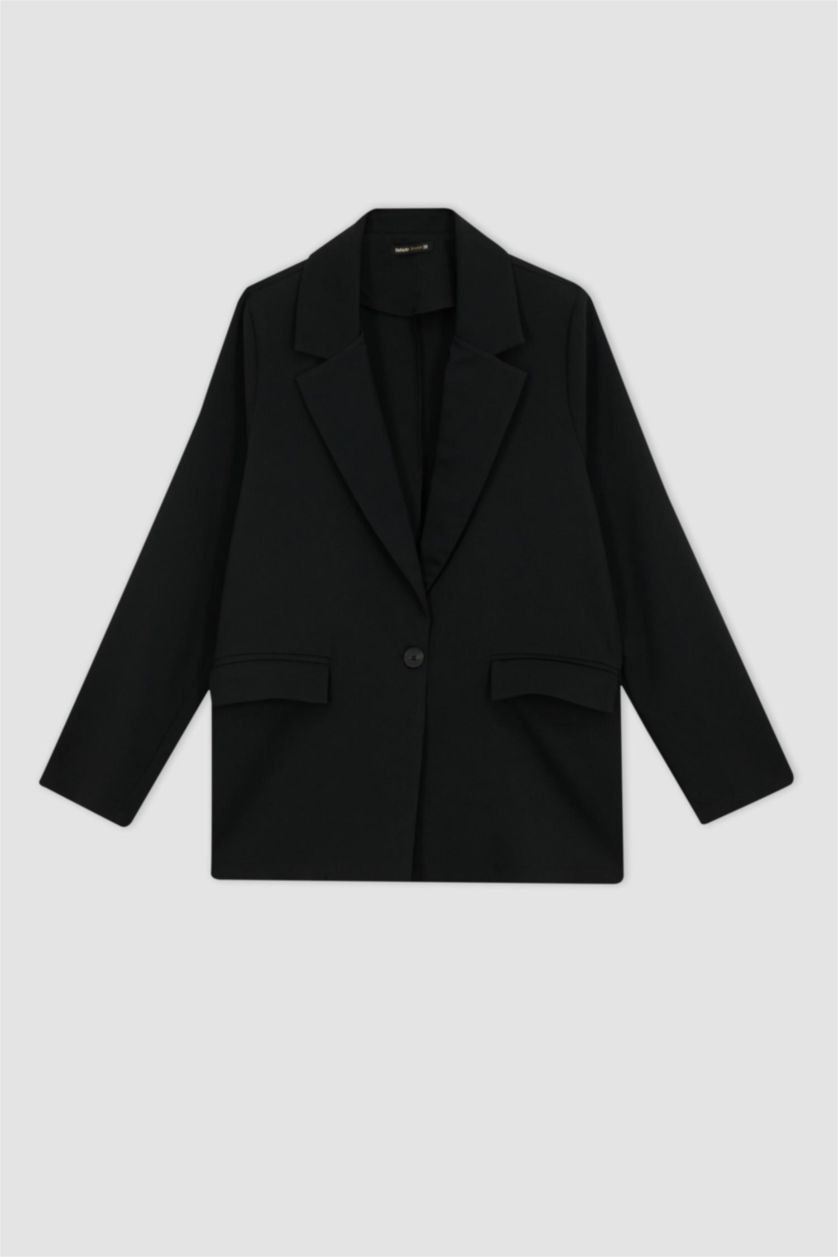 WOMAN Black Loose Fit Blazer