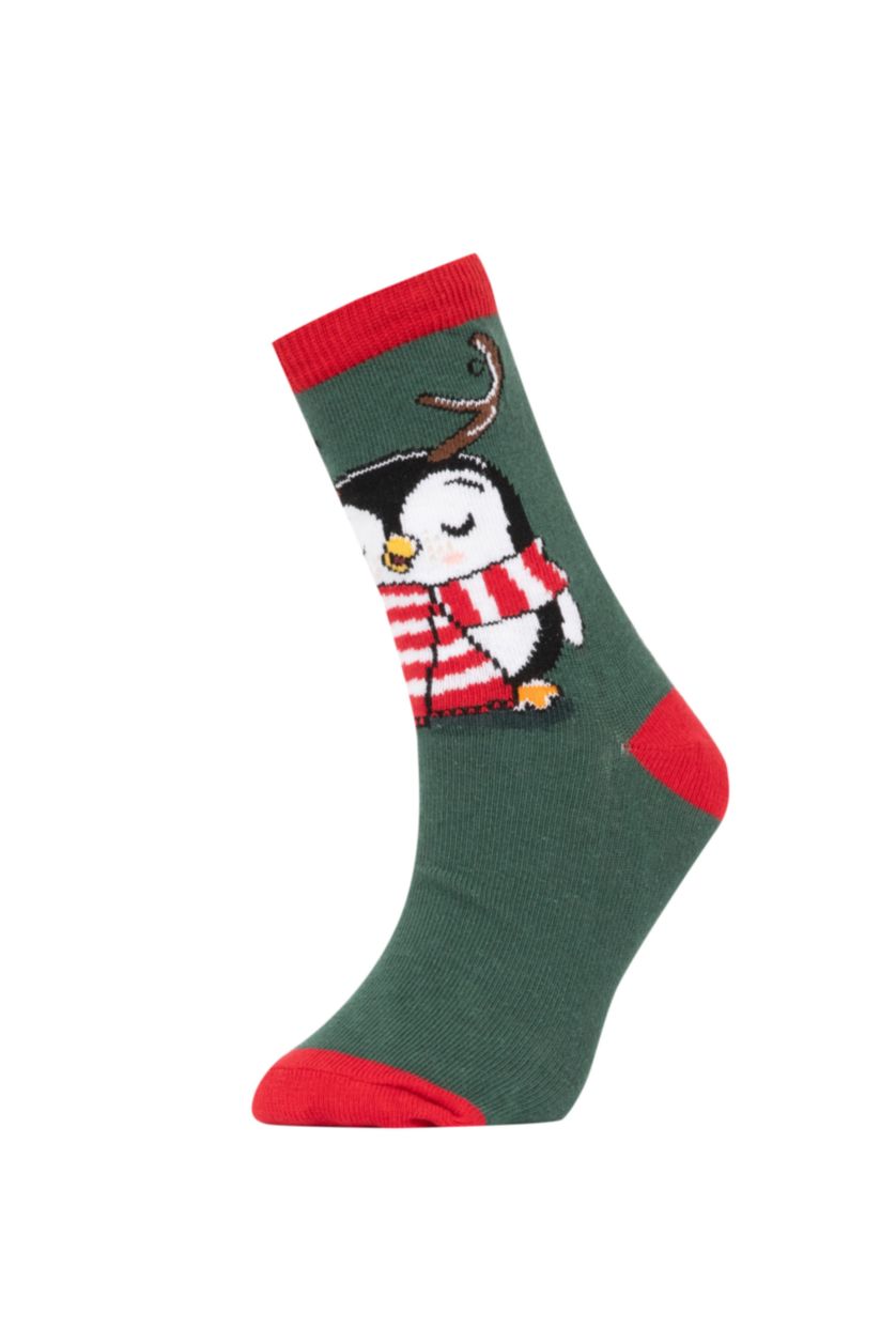 FILLES Karma Lot de 3 paires de Chaussettes Longues de Noël en Coton pour Fille