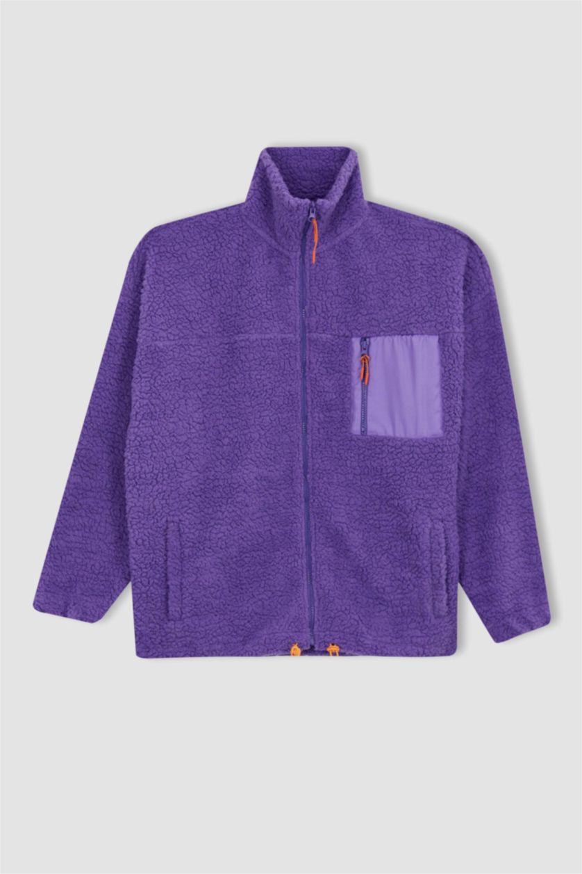 Kadın Mor Oversıze Pelüş