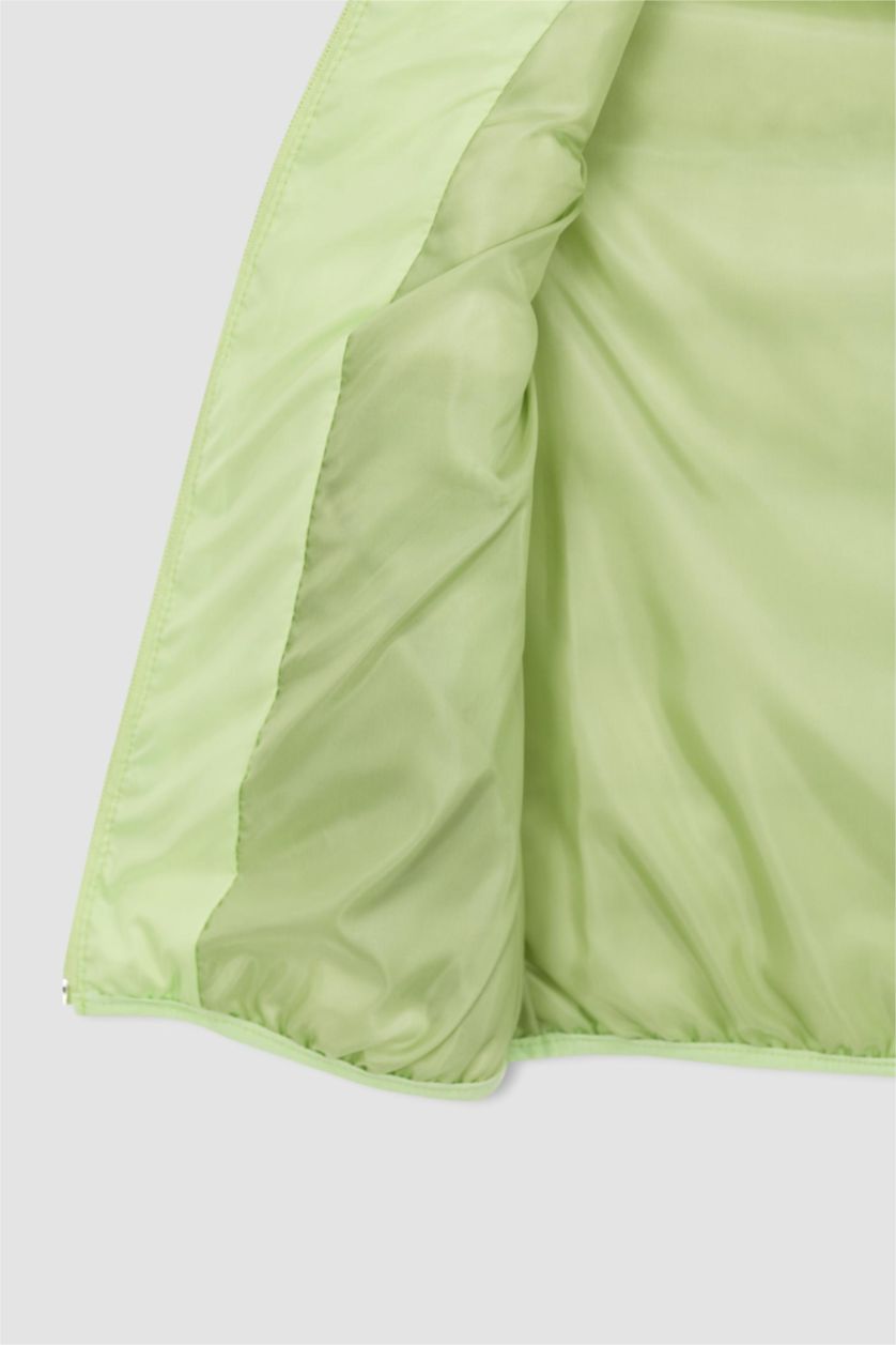 FILLES Vert Clair Gilet Gonflable À Col Montant Pour Fille