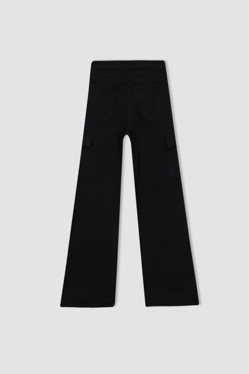FEMME Noir Coool Pantalon en gabardine
