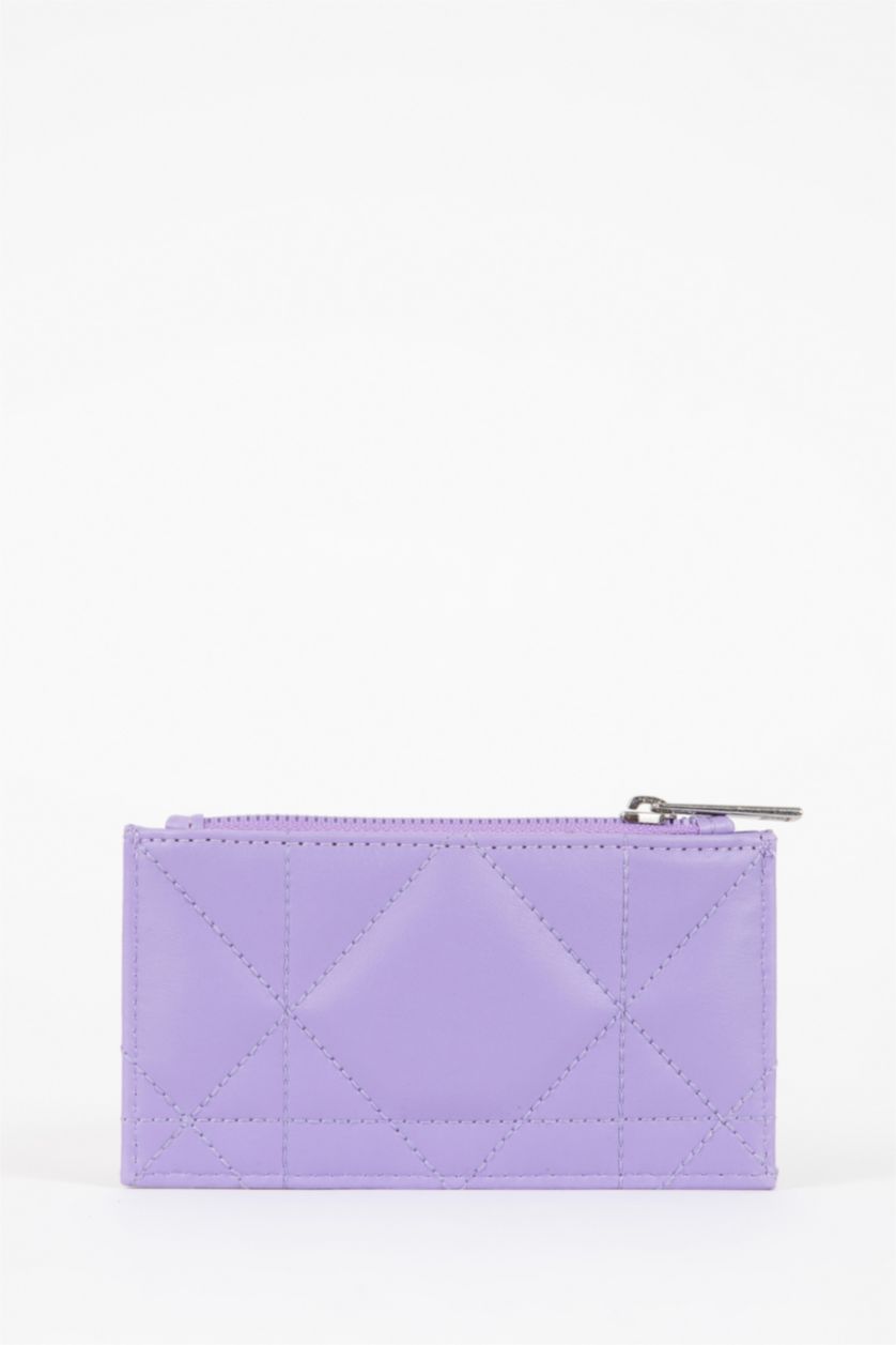 نساء أرجواني فاتح محفظة نسائي جلد صناعي