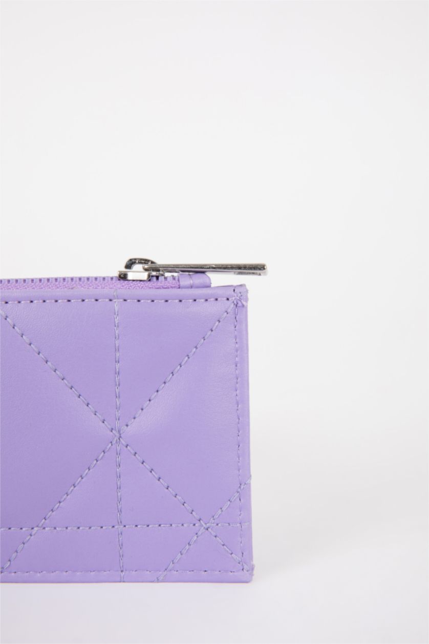 نساء أرجواني فاتح محفظة نسائي جلد صناعي