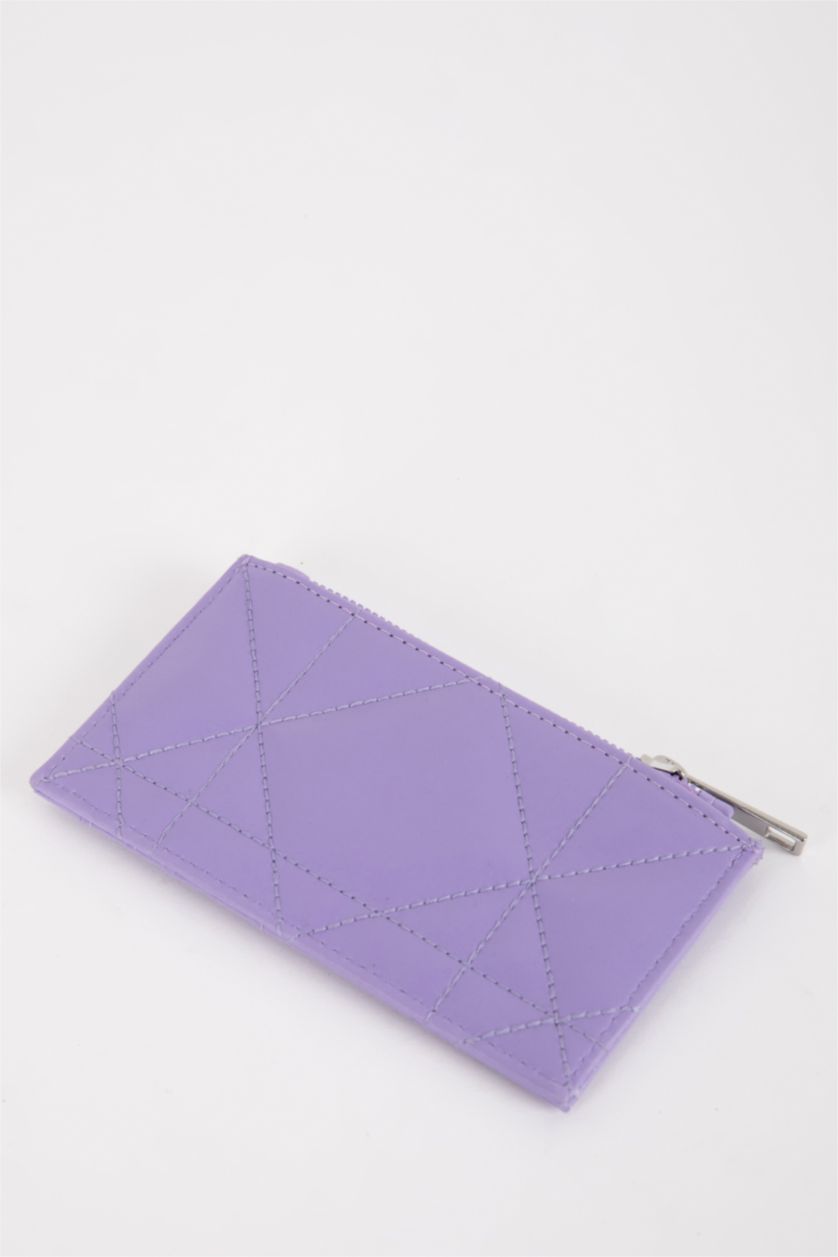 نساء أرجواني فاتح محفظة نسائي جلد صناعي