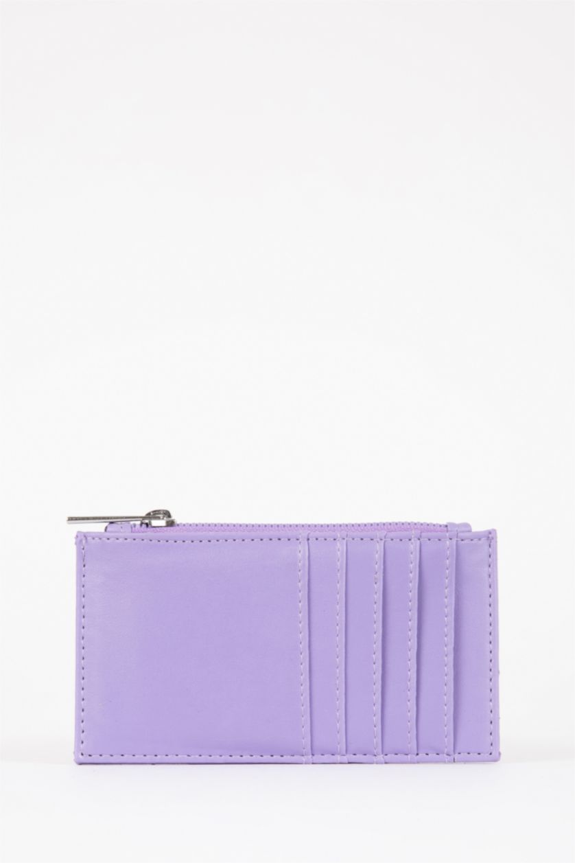 نساء أرجواني فاتح محفظة نسائي جلد صناعي