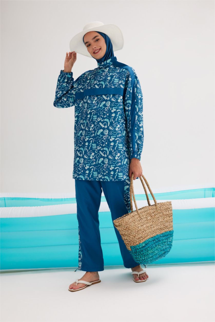 Kadın Koyu Mavi Burkini