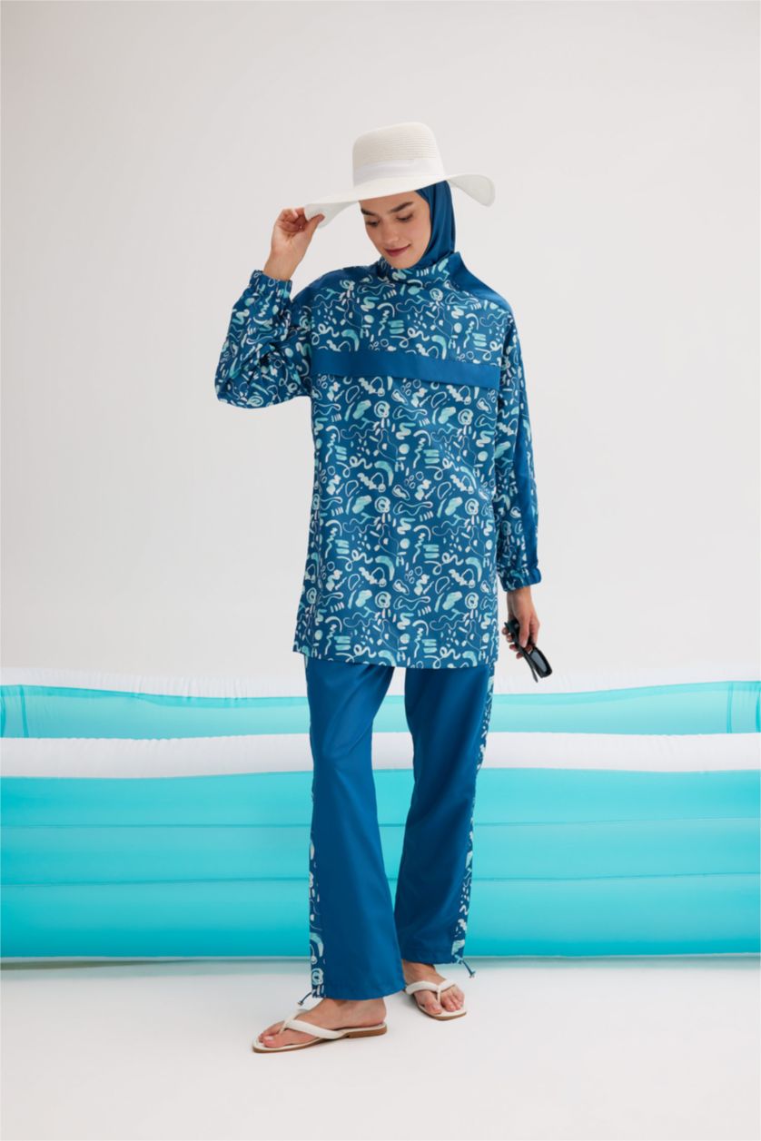 Kadın Koyu Mavi Burkini
