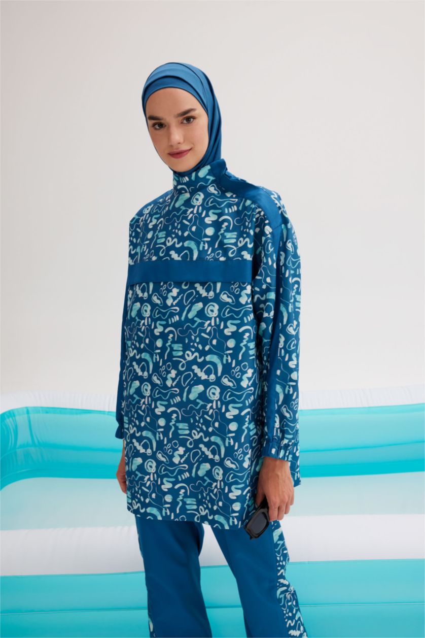 Kadın Koyu Mavi Burkini