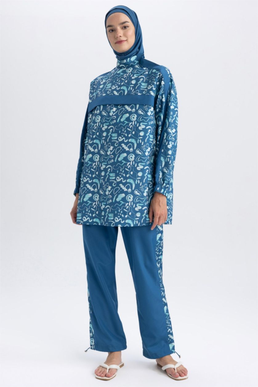 Kadın Koyu Mavi Burkini