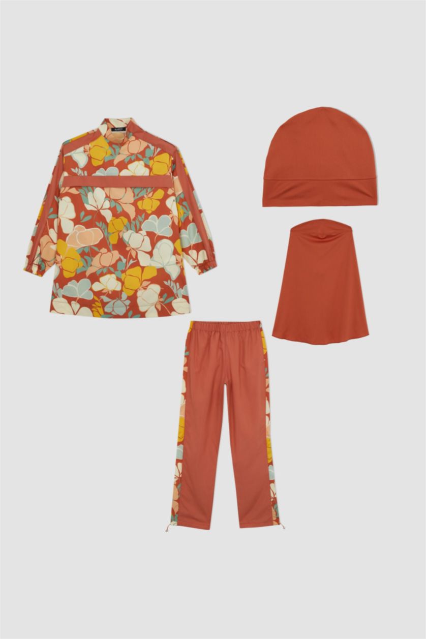 FEMME Bordeaux Burkini Coupe Régulière