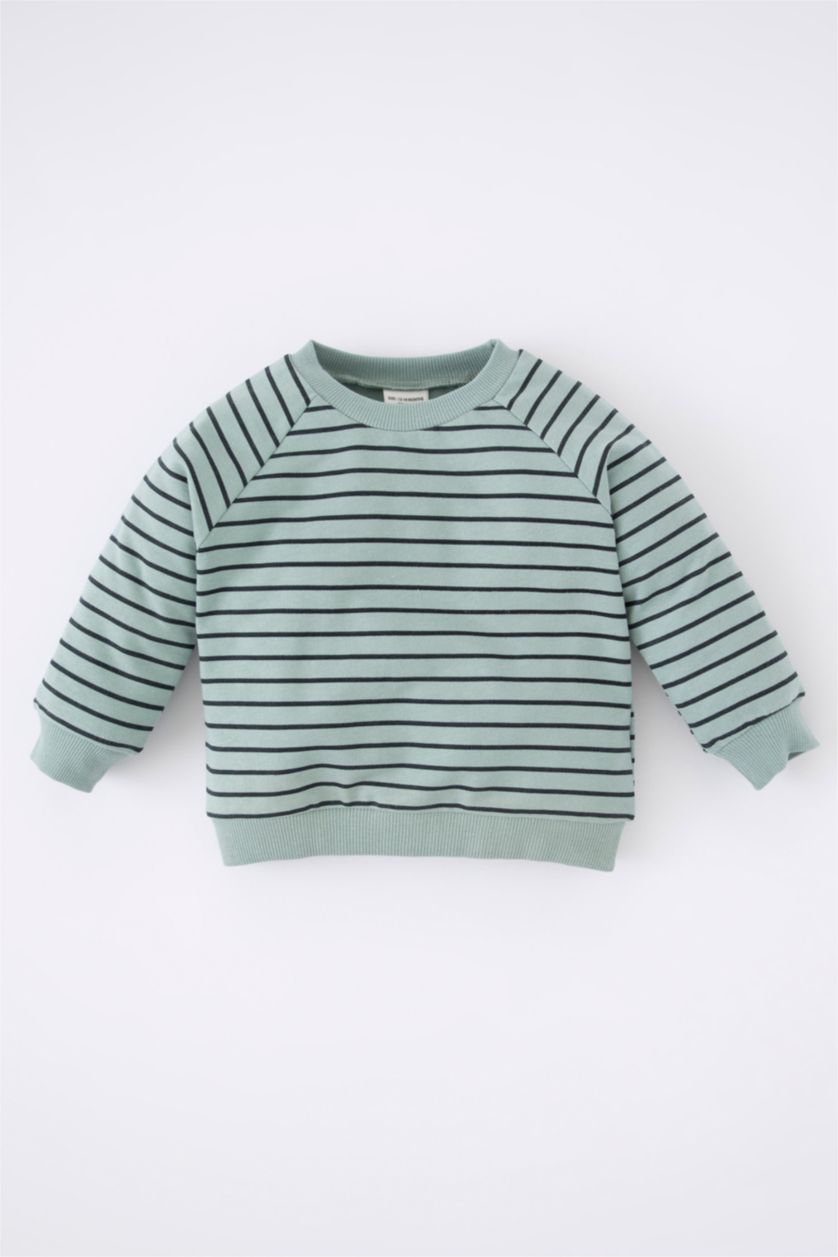 BABY BOY Mint قماش رقيق قصة عادية