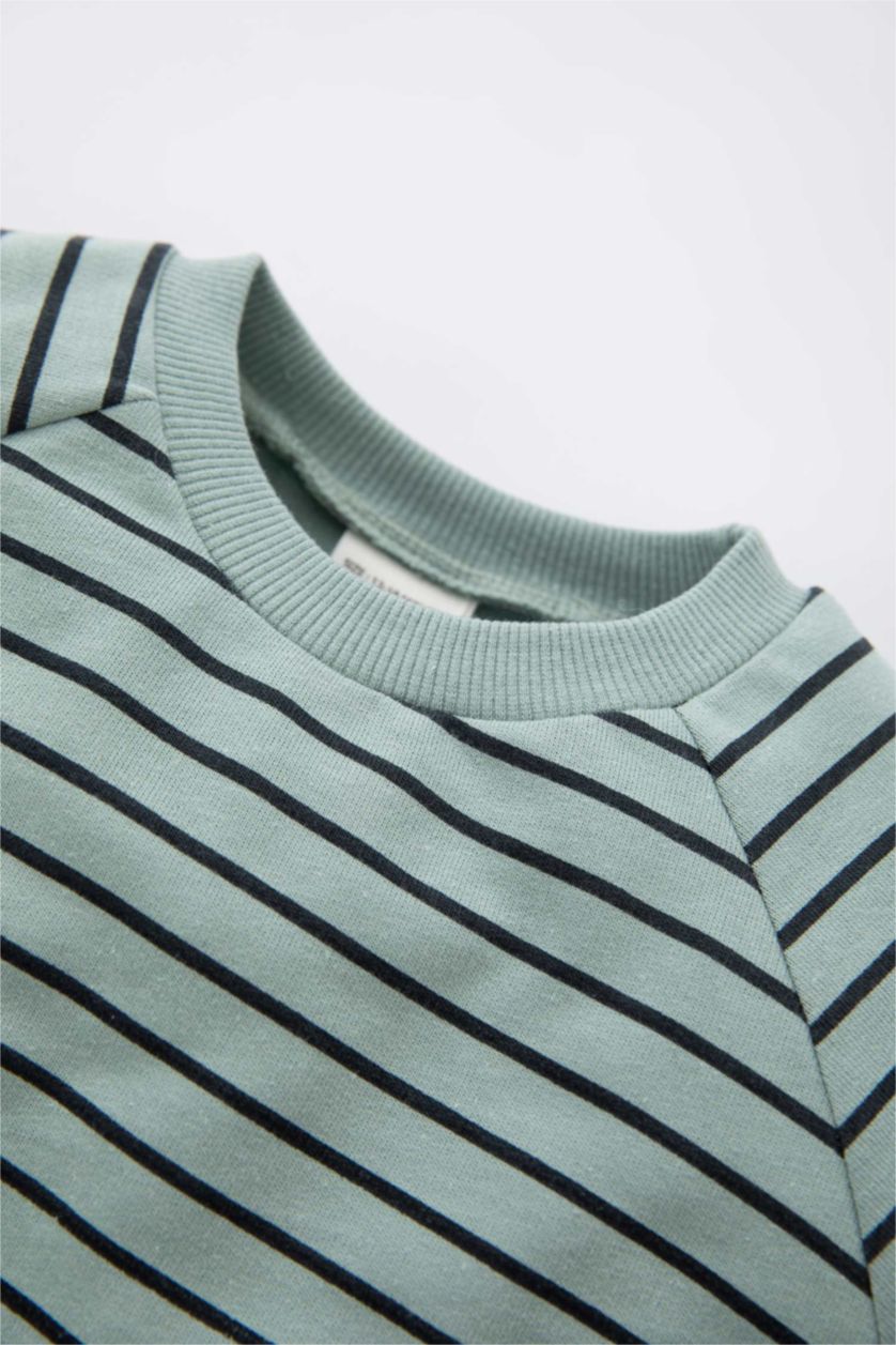 BABY BOY Mint قماش رقيق قصة عادية