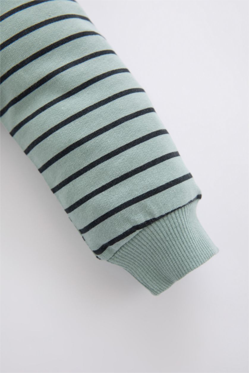 BABY BOY Mint قماش رقيق قصة عادية