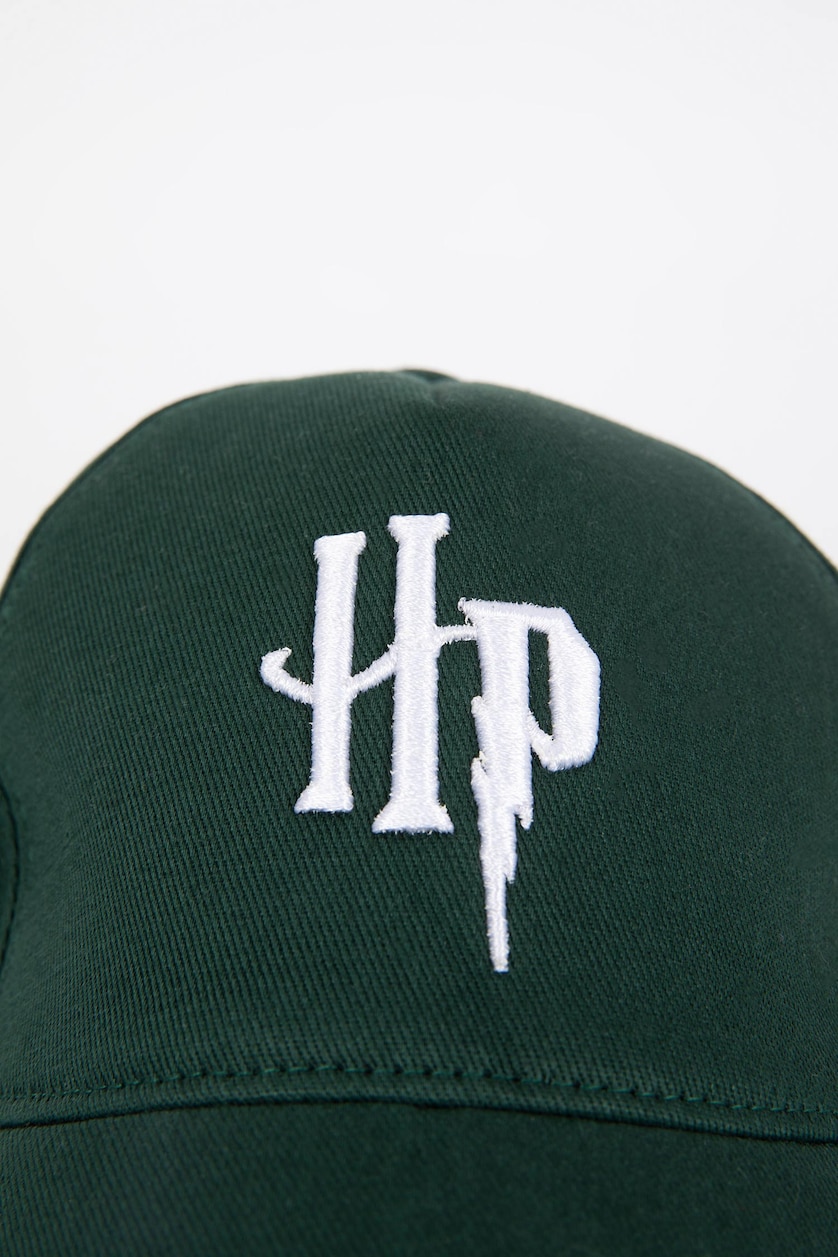 Women Green Women Harry Potter Embroidered Cotton Cap Hat