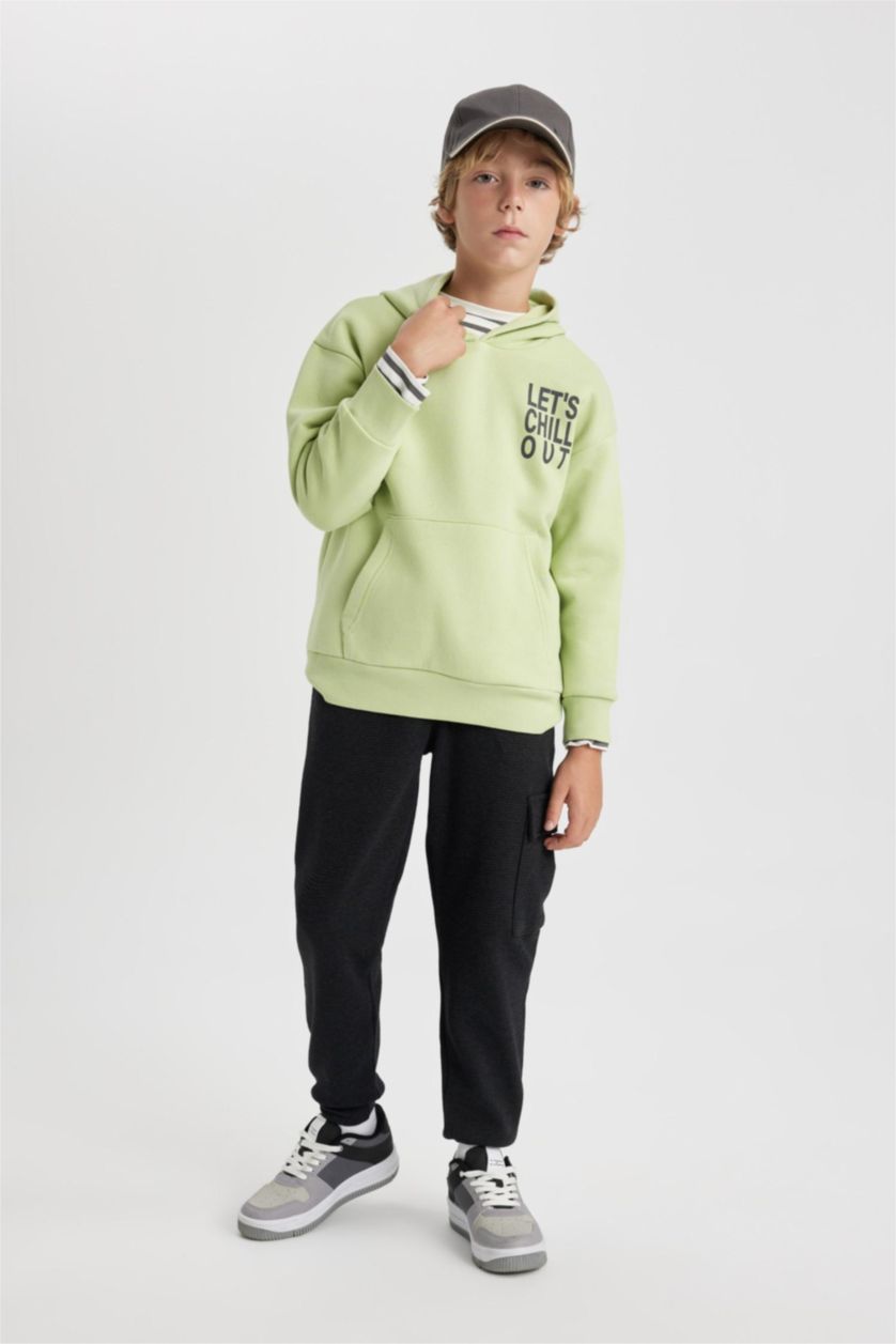 Мальчики и подростки Антра-меланж Брюки стандартного кроя для мальчиков