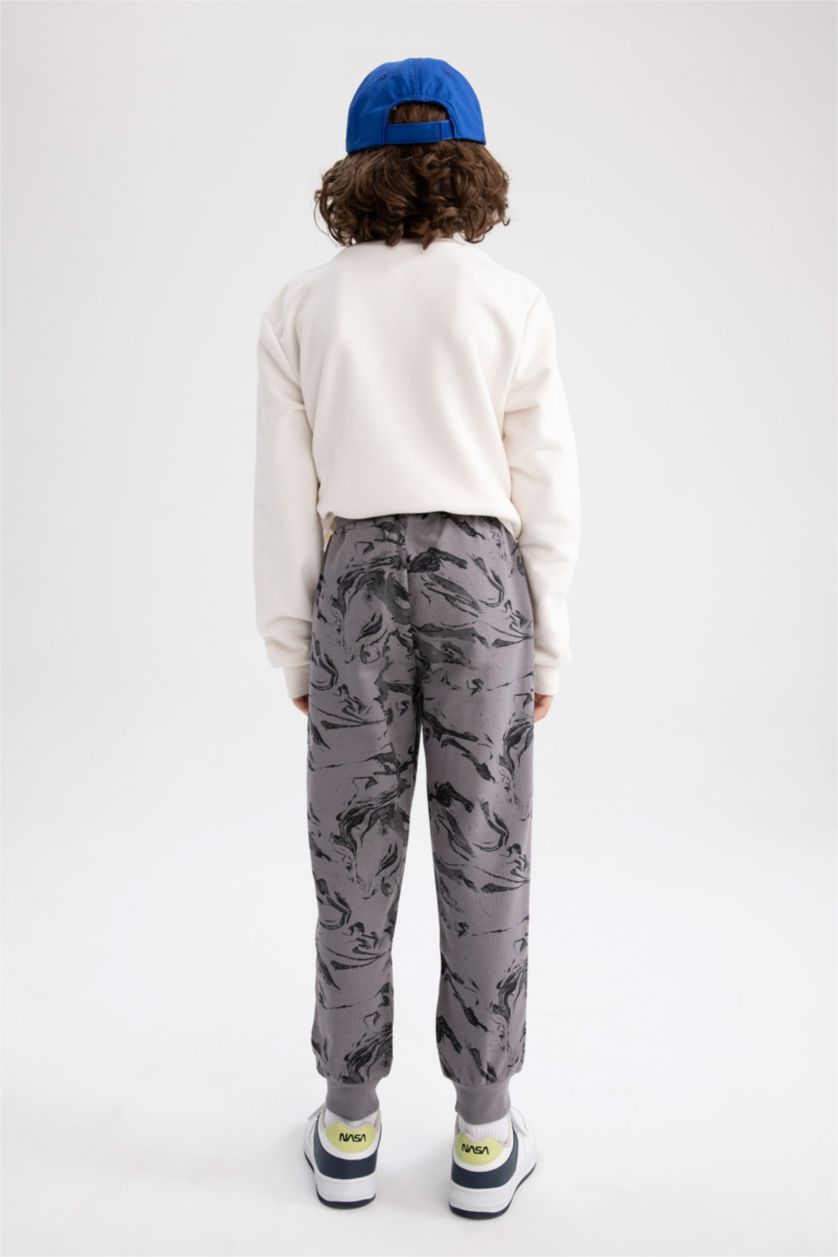 BOYS & TEENS Grey Boys Camouflage Patterned Jogger Sweatpants