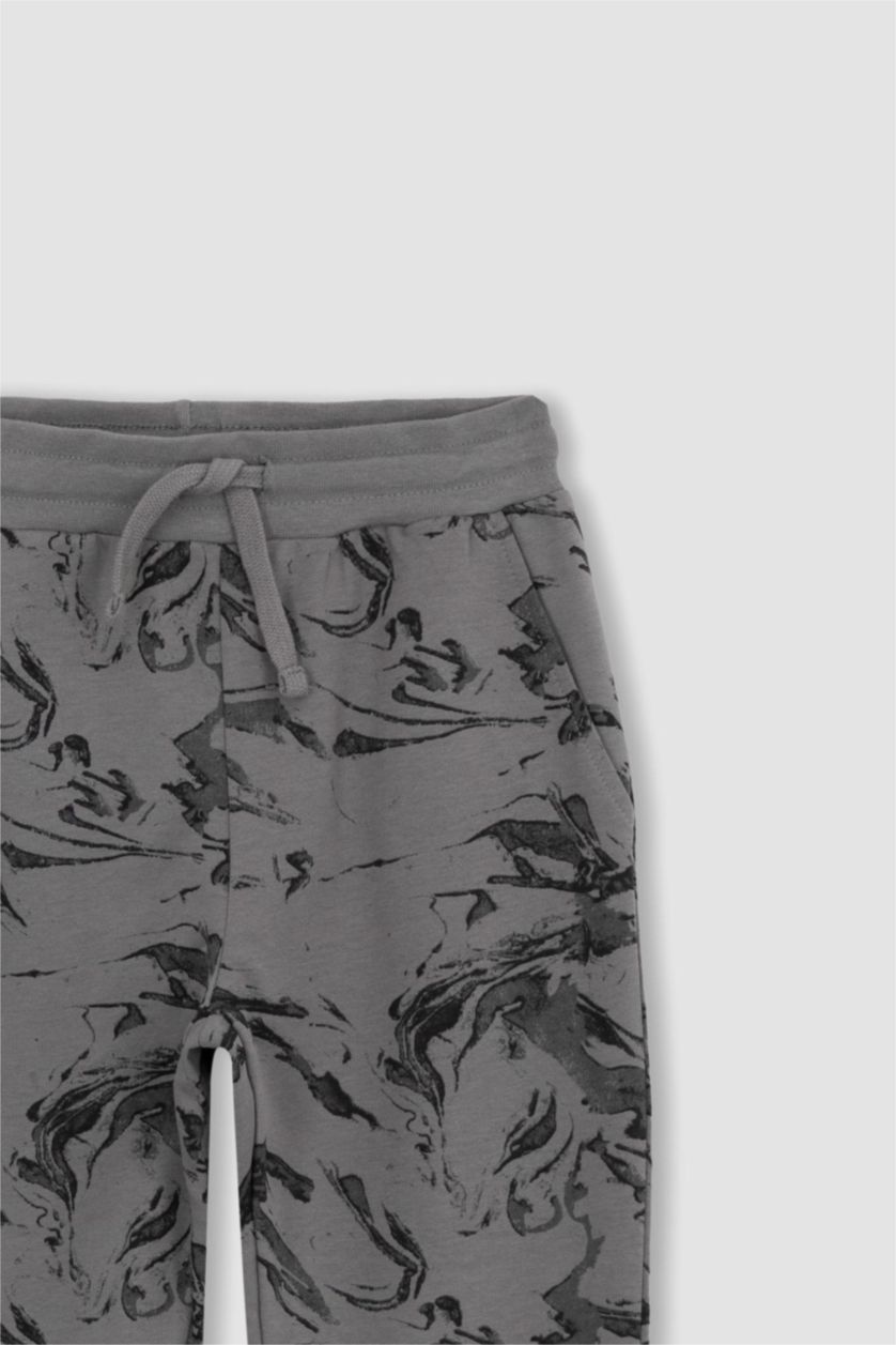 BOYS & TEENS Grey Boys Camouflage Patterned Jogger Sweatpants