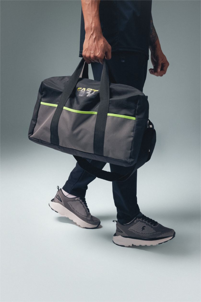 MAN Black Sports And Travel Bag