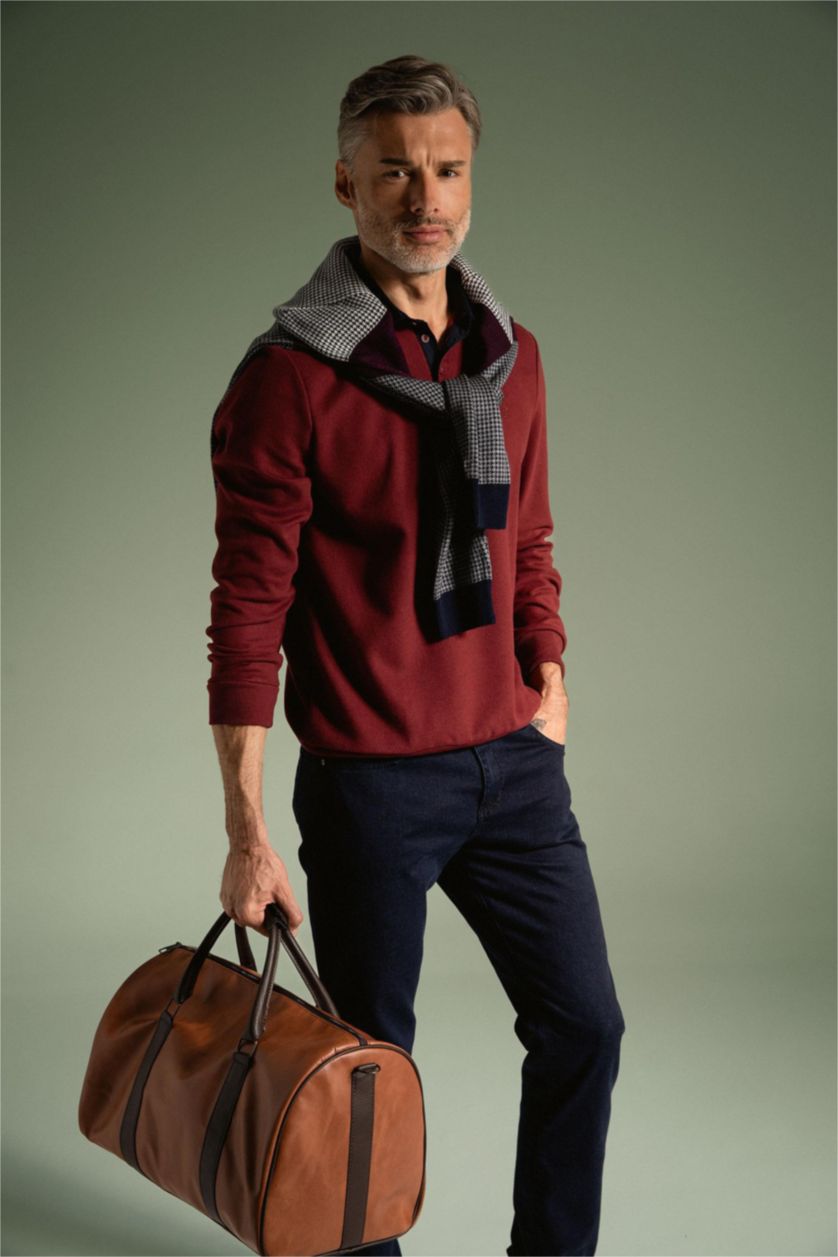 رجال بني شنطة سفر و رياضة جلد صناعي