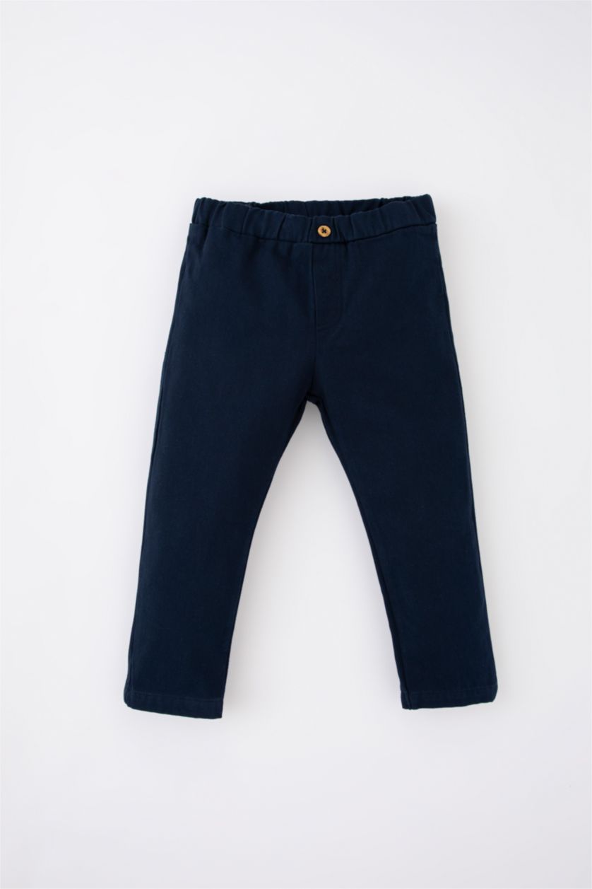 Erkek Bebek Açık Mavi Erkek Bebek Basic Gömlek Pantolon Papyonlu 3'lü Takım