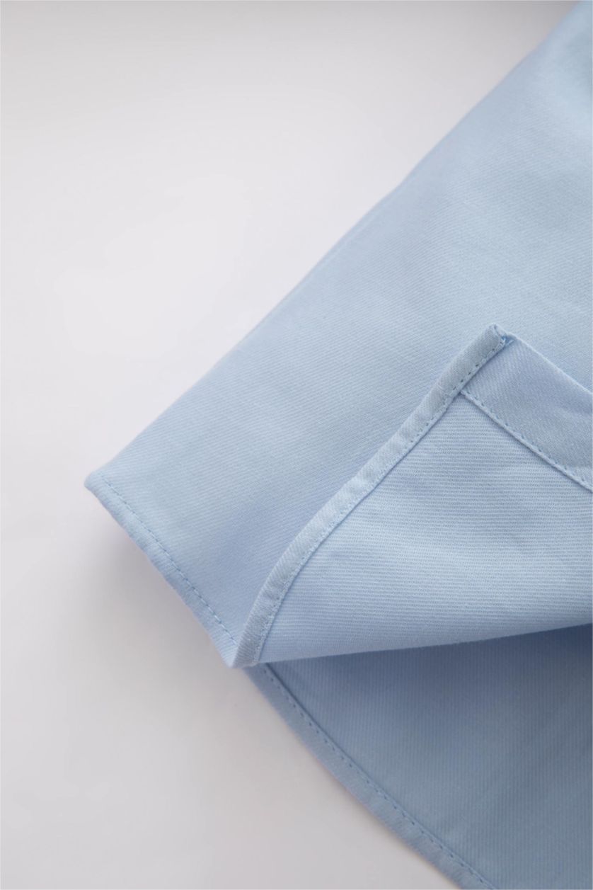 Erkek Bebek Açık Mavi Erkek Bebek Basic Gömlek Pantolon Papyonlu 3'lü Takım