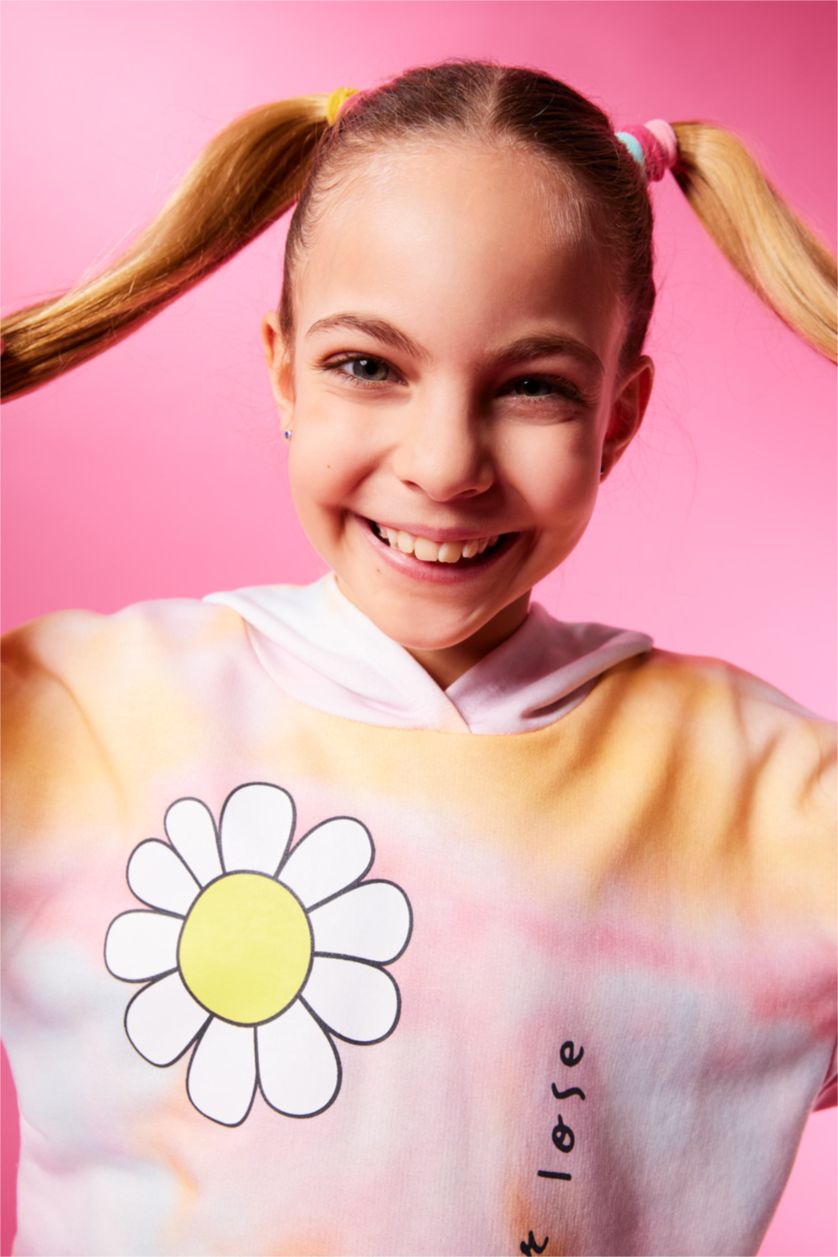 FILLES Rose Sweat À Capuche Coupe Relax Pour Fille