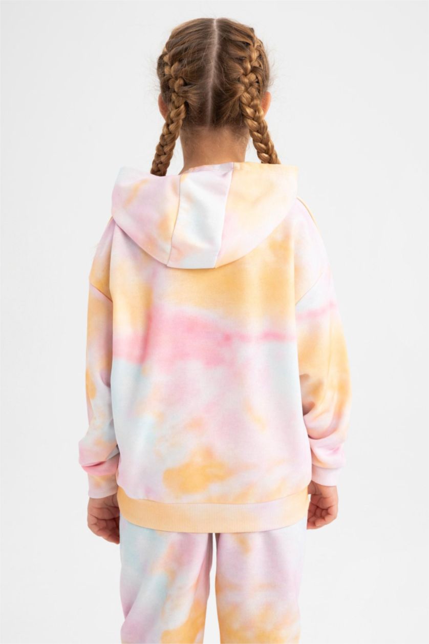 FILLES Rose Sweat À Capuche Coupe Relax Pour Fille