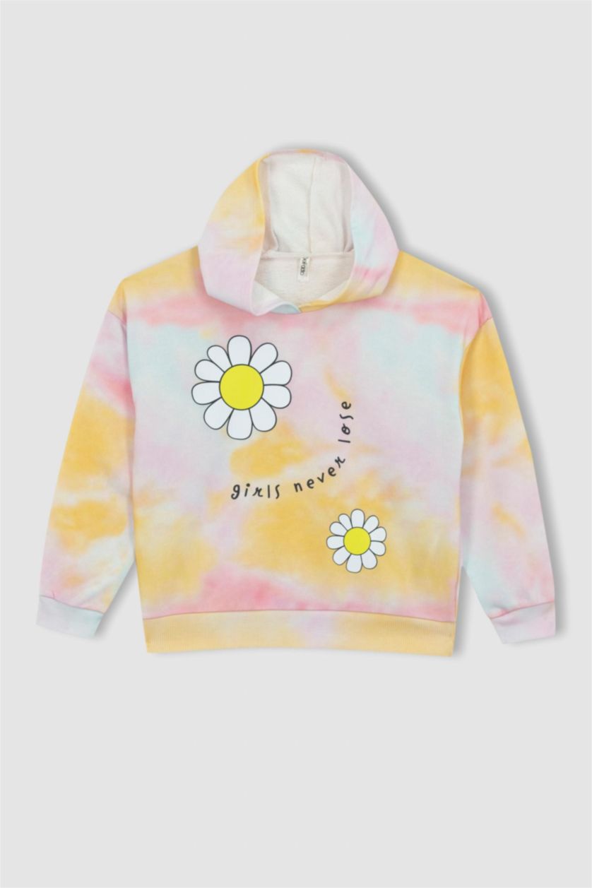 FILLES Rose Sweat À Capuche Coupe Relax Pour Fille