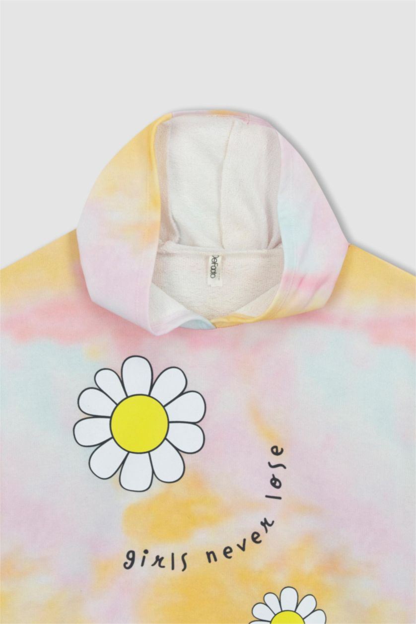 FILLES Rose Sweat À Capuche Coupe Relax Pour Fille