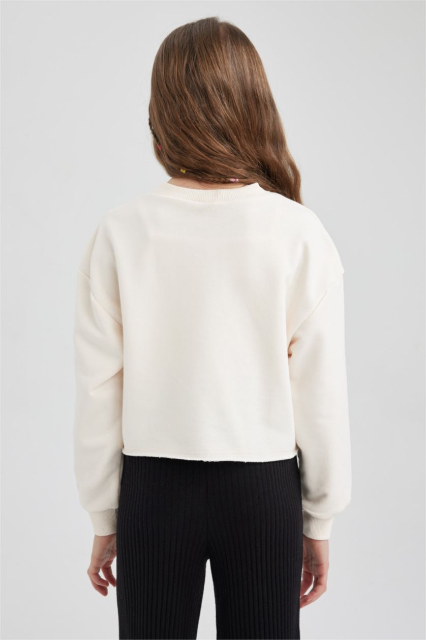 GIRLS & TEENS Ecru Girls Crop Printed 2-Pack Set