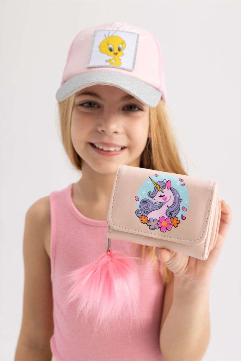 GIRLS & TEENS Pink Girl Faux Leather Wallet