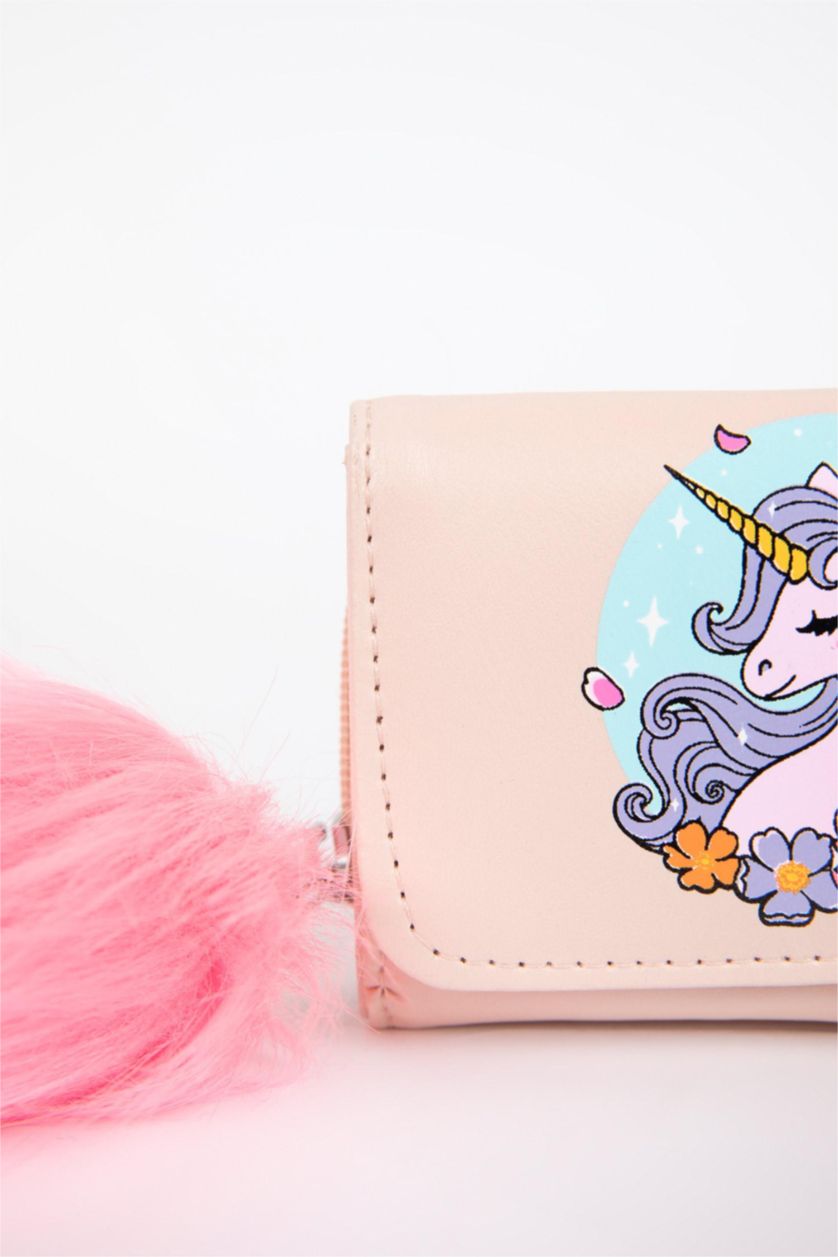 GIRLS & TEENS Pink Girl Faux Leather Wallet