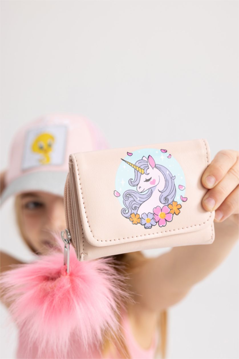 GIRLS & TEENS Pink Girl Faux Leather Wallet