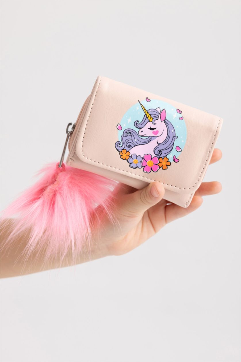 GIRLS & TEENS Pink Girl Faux Leather Wallet