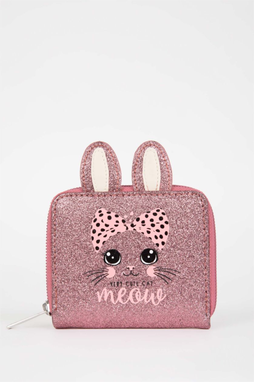 GIRLS & TEENS Pink Girl Faux Leather Wallet