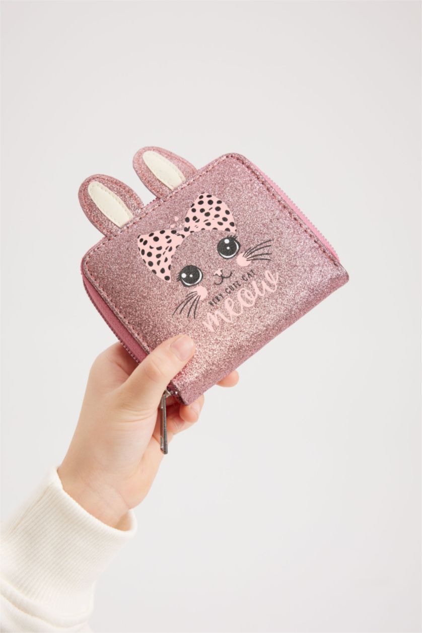 GIRLS & TEENS Pink Girl Faux Leather Wallet