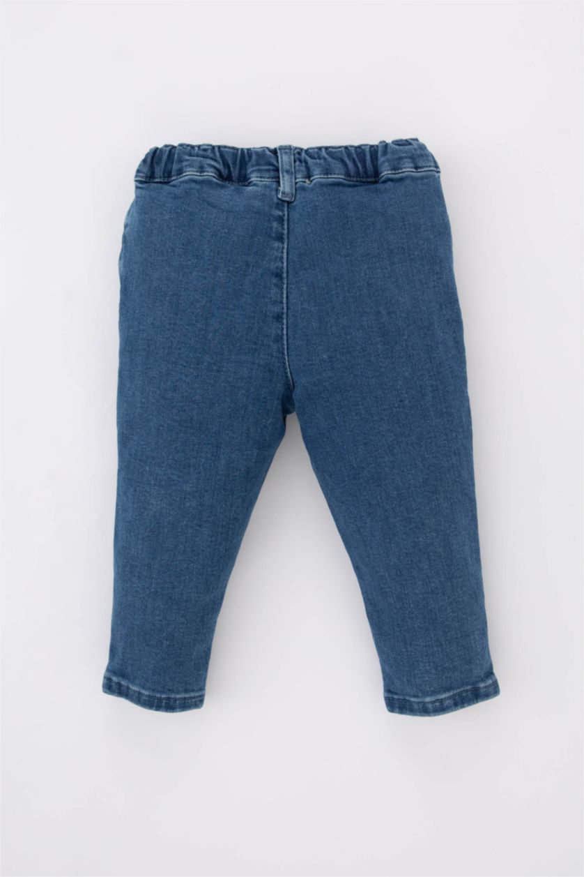 Baby Girl Blue Baby Girl Floral Jeans