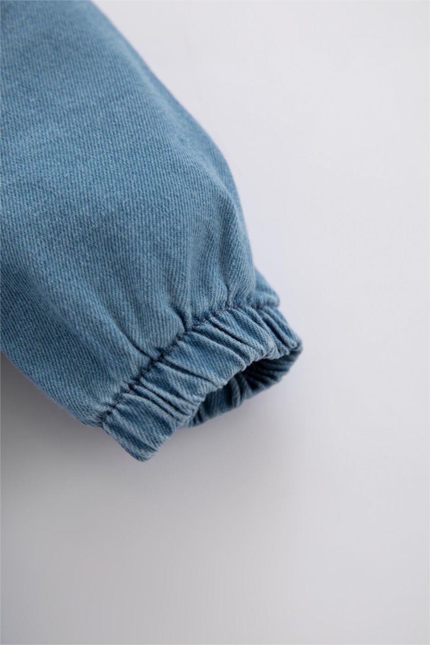 Baby Girl Blue Baby Girls Long Sleeve Jean Dress