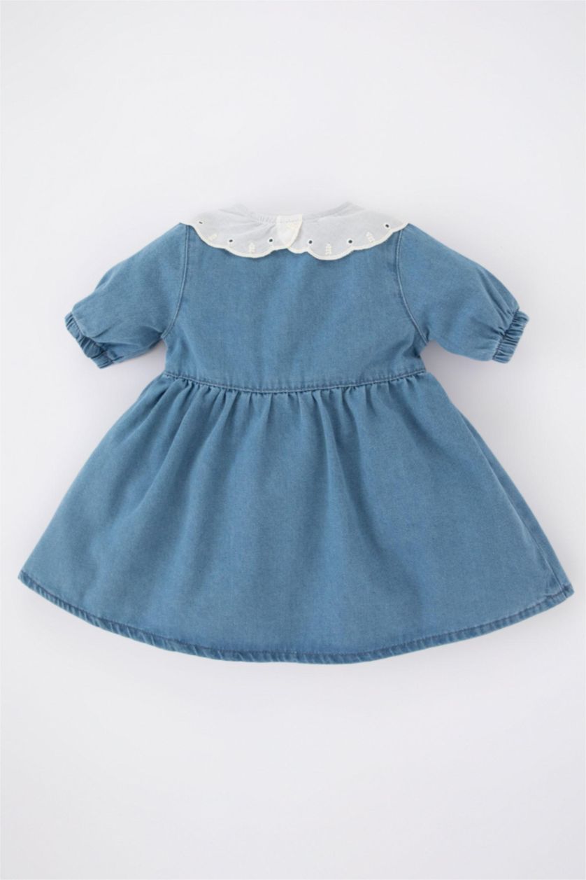 Baby Girl Blue Baby Girls Long Sleeve Jean Dress