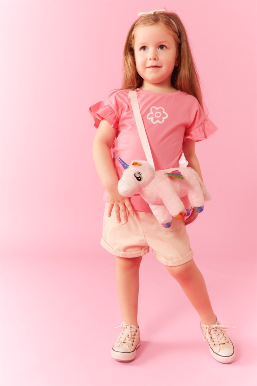 BÉBÉ FILLE Beige Clair Short en Gabardine à Coupe confort pour bébé fille