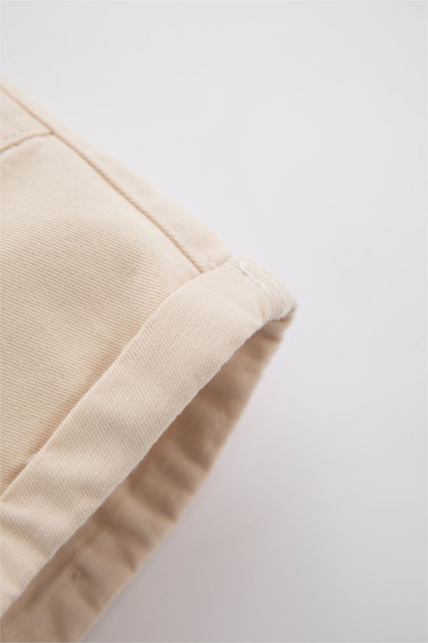 BÉBÉ FILLE Beige Clair Short en Gabardine à Coupe confort pour bébé fille