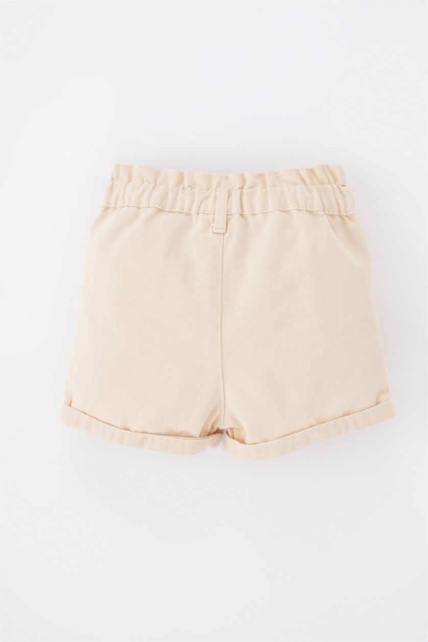 BÉBÉ FILLE Beige Clair Short en Gabardine à Coupe confort pour bébé fille
