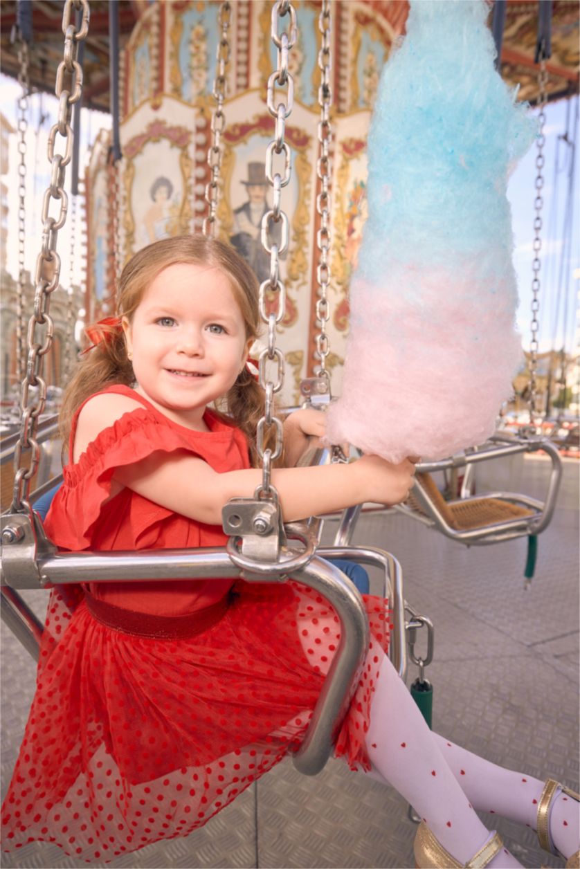 ДІВЧИНКА червоний Сорочка стандартного крою з льону для малюків дівчаток