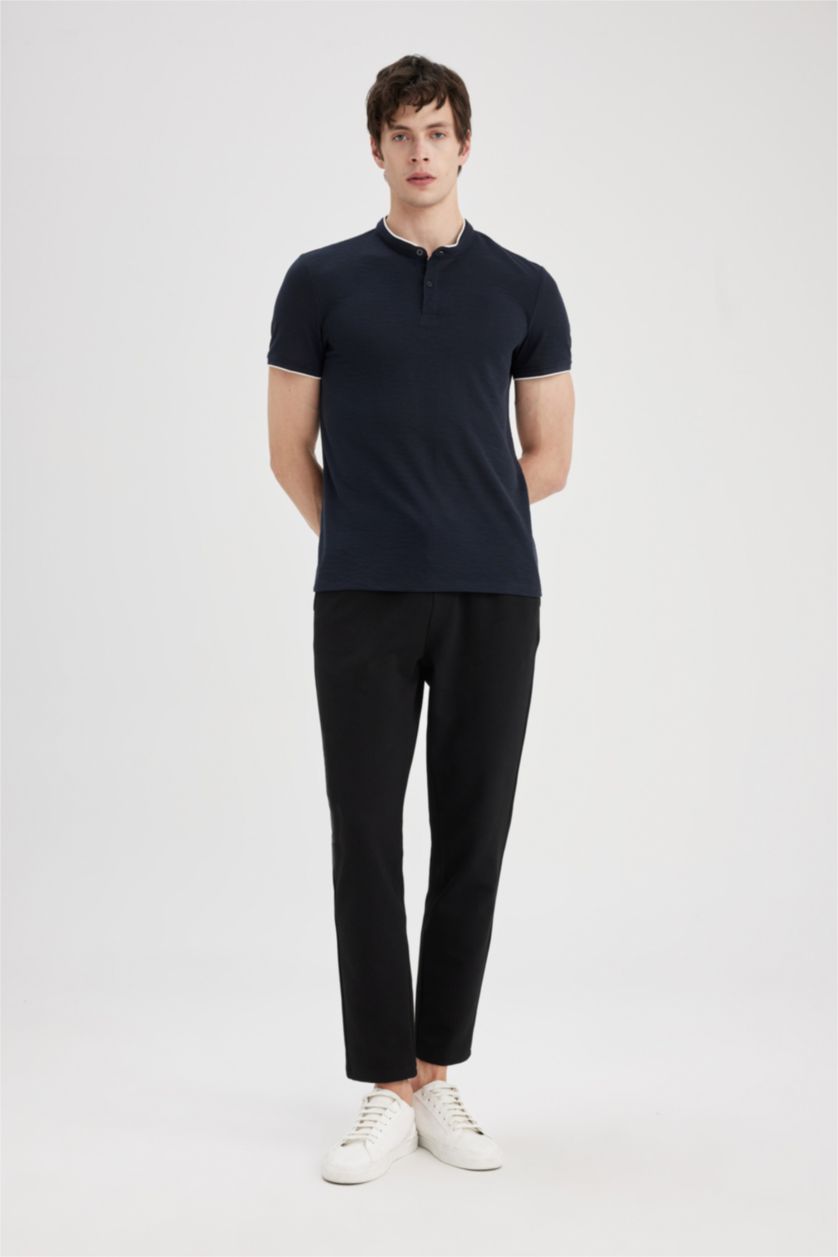 Men NAVY Modern Fit Short Sleeve Polo T-Shirt