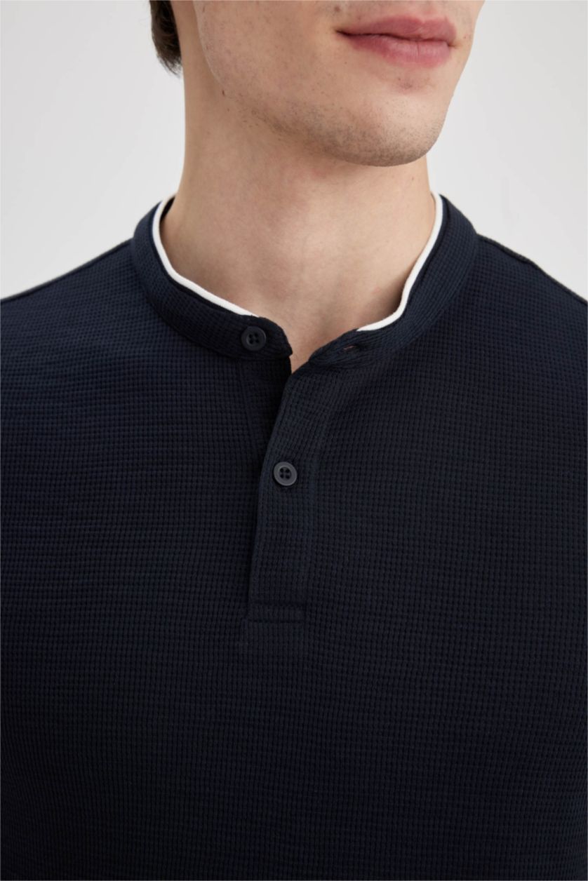 Men NAVY Modern Fit Short Sleeve Polo T-Shirt