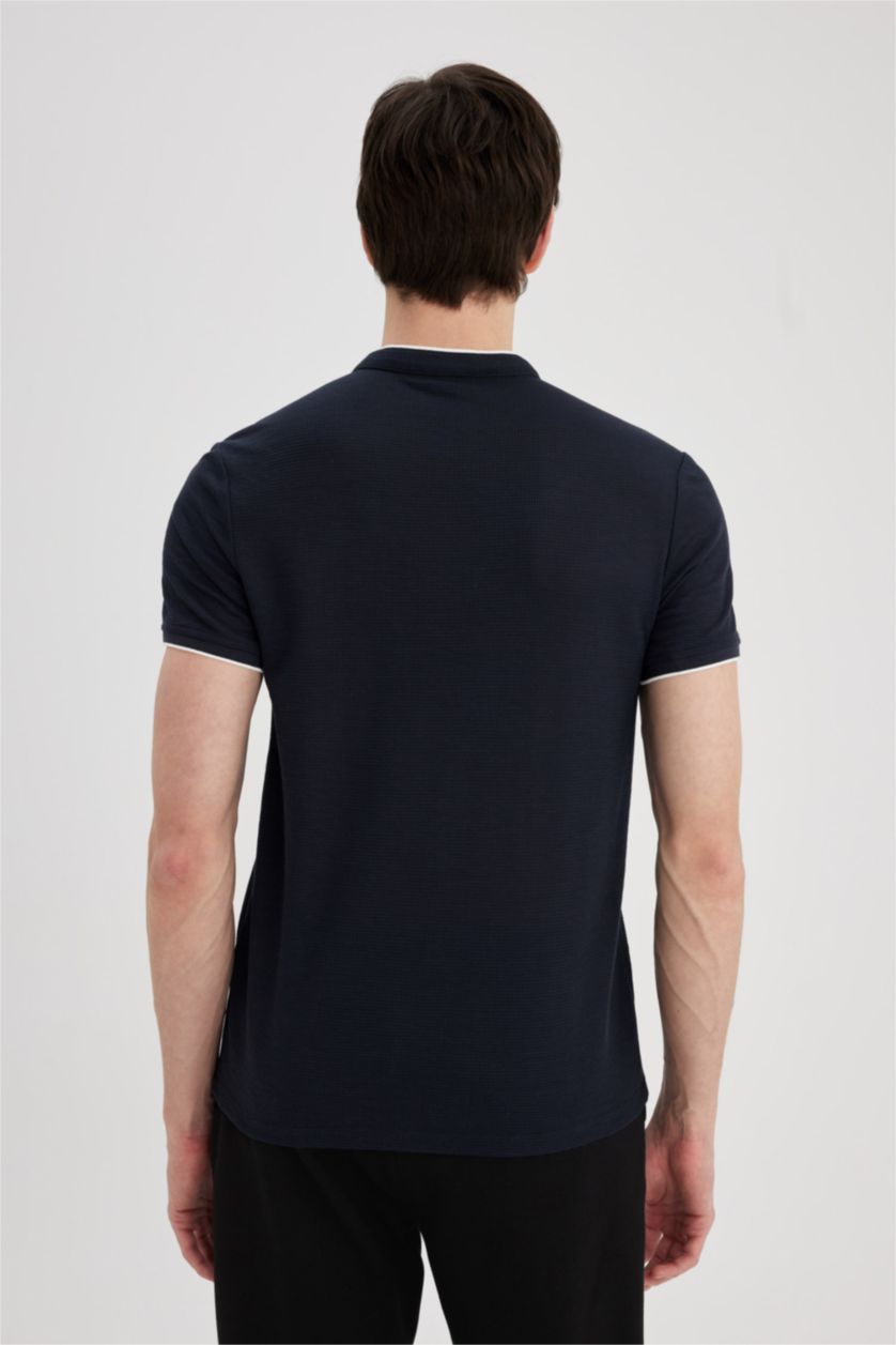 Men NAVY Modern Fit Short Sleeve Polo T-Shirt