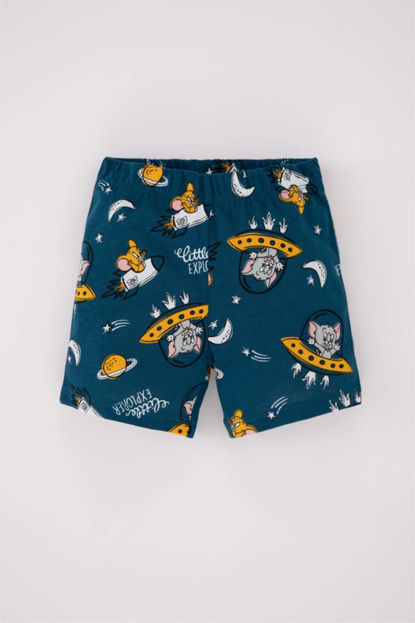 BÉBÉ GARÇON Vert Pyjama short et t-shirt à manches courtes Tom & Jerry pour bébé garçon